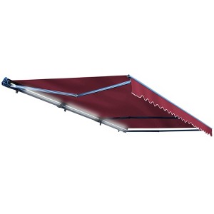 ALEKO 13 x 10 feet Motorized LED Half Cassette Patio Retractable Awning 13'x10' - 1 of 4