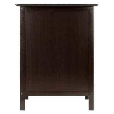 Transitional Brown Solid Wood 1-Drawer Accent Table