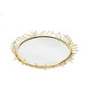 Classic Touch Decorative Round Mirror Tray with Gold Design Border - 3 of 3
