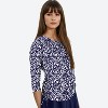 Calypsa Women's 3/4 Sleeve Rash Guard UPF 50+ Margaux Swim Top - 2 of 3