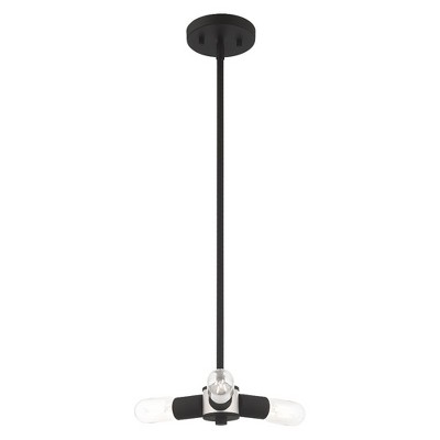 Black Crystal Mini 3-Light Candle Chandelier