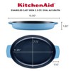 KitchenAid 2.5qt Enameled Cast Iron Au Gratin Roasting Pan - Blue Velvet - 2 of 4
