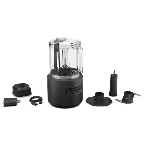 cordless food processor, 5cup black - Whisk