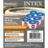 Intex 29011E Type S1 PureSpa Easy Set Pool Spa Hot Tub Filter Replacement Cartridges (6 Filters), Blue and White - 3 of 4