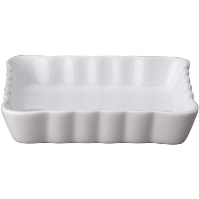 HIC Harold Import Co White Porcelain 4 Ounce Square Ramekin