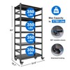 ROOMTEC 5-Tier Metal Storage Shelving, Adjustable Shelves Unit, Storage Rack Standing Shelf with Wheels Load 1750LBS (63"H x 31.5"W x 15.7"D) - 4 of 4