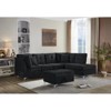 TiranisuBest Linen Fabric Reversible Sectional Sofa Bed with Storage Chaise–Pull-Out Sleeper and Removable Backrest for Modern Living Rooms - 2 of 4