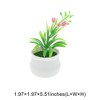 Unique Bargains Realistic Artificial Plants Bell Flower Mini Plastic 1.97"x1.97"x5.51" 1 Pcs - 3 of 4