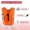 Unique Bargains Team Sports Reversible Numbered Soccer Training Vest 6 Pcs - 4 of 4