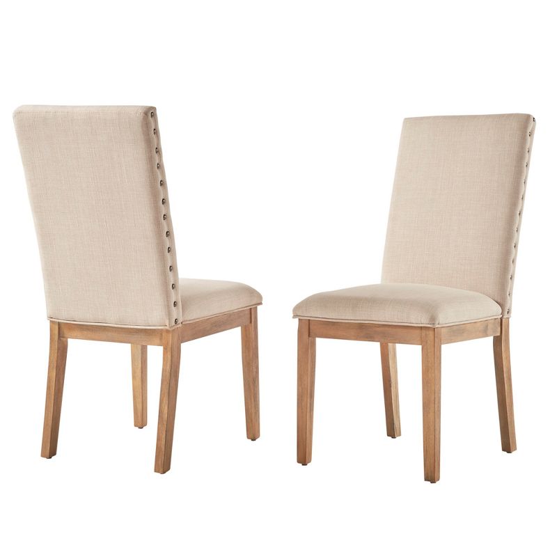 Set of 2 Amiford Nailhead Accent Dining Chair - Inspire Q, 1 of 6