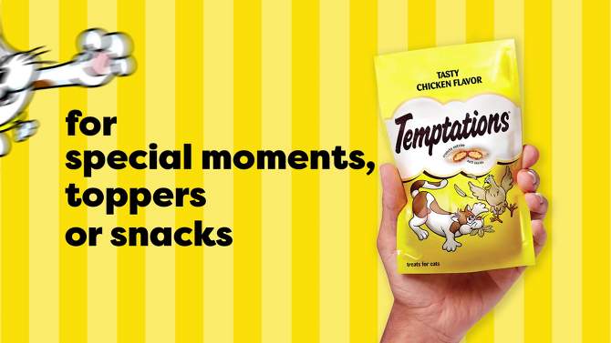 Temptations MixUps Chicken, Catnip and Cheese Flavor Crunchy Adult Cat Treats, 2 of 16, play video