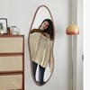 64x21" Rustic Farmhouse Mirror - Brown Wood, Full Length. Freestanding or Lean-To for Living Room, Bedroom, Entryway - 4 of 4