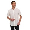 Canada Weather Gear Men’s Linen Look Short Sleeve Button-Up Shirt – Lightweight Collared Casual Shirt for Summer - 4 of 4