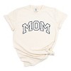 Simply Sage Market Embroidered Mom Varsity Outline Garment Dyed Tee - M - Ivory - 2 of 4