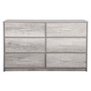 Akoasm 44.5 in. W 6-Drawer Dresser with Large Fabric Drawers For Living Room, Hallway & Entryway-Grey - 2 of 4