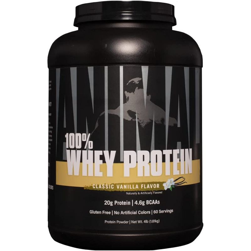 Universal Nutrition Animal 100% Whey Protein Powder - 60 Servings, 1 of 3
