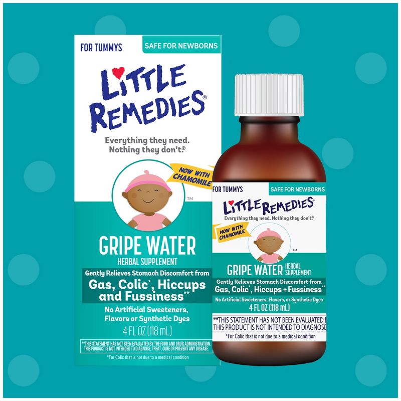 Little Remedies Gripe Water for Baby Gas Colic or Hiccups - 4 fl oz, 3 of 11