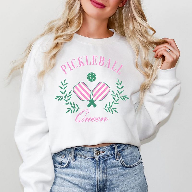 Simply Sage Market Women's Graphic Sweatshirt Pickleball Queen, 2 of 4