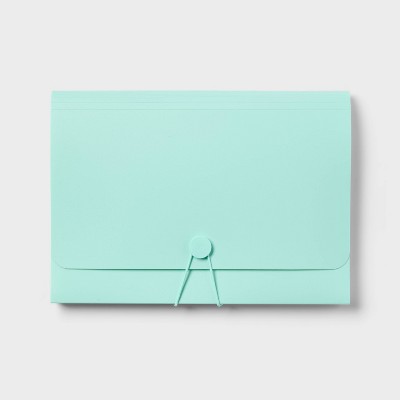 7 Pocket Expanding File Folder Letter Size Teal - up&up™