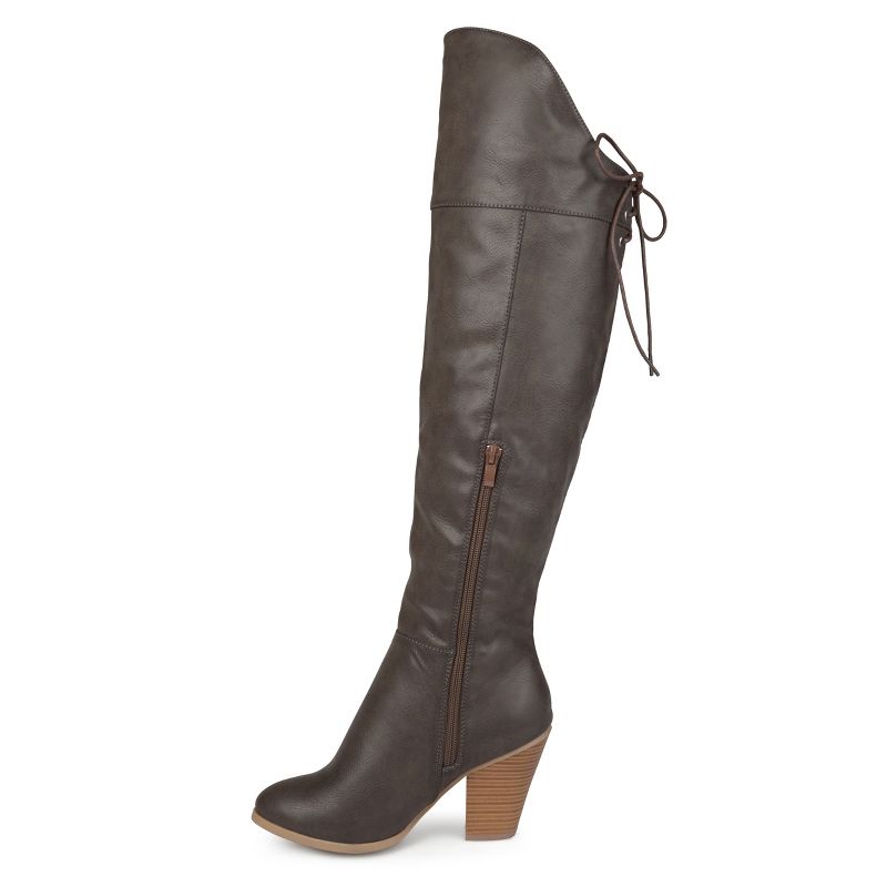 Journee Collection Womens Spritz-p Stacked Heel Over The Knee Boots, 3 of 11