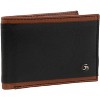 Jack Abrahams - Jack Abrahams Goat Nappa Leather Bi-Fold Stylish Wallet Black/Cognac - 2 of 4