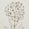 Metal Floral Relief Wall Decor with Gold Detailing Set of 2 White - Olivia & May: Iron Botanical Art, Farmhouse Style - 3 of 4