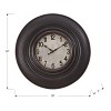 FURNIinspire Wall Clocks 20inch Round Antique Wall Clock Decorative Living Room Hanging Clock Vintage Timepiece Home Decor, Brown, 20"*20"*2" - 3 of 4