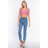 Slickblue Sleeveless Textured Crop Tank, V-Neck Cotton Sweater Style Top for Women, Color and Size Options - 3 of 4