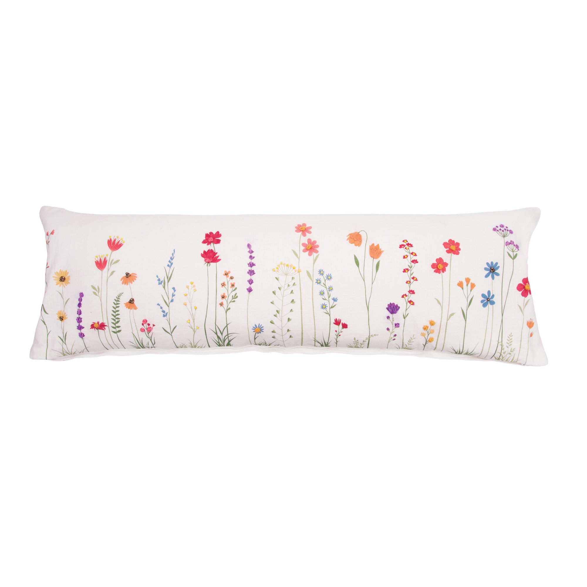 C&F Home Botanical Field Flowers Cotton Blend Spring Accent Pillow 12" x 36"