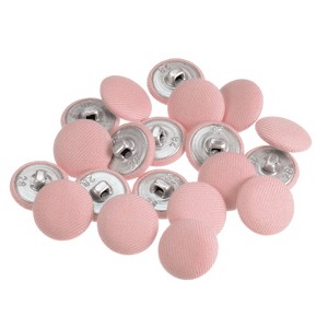 Unique Bargains DIY Craft Metal Shank Cotton Covered Round Sewing Buttons 20 Pcs - 1 of 4