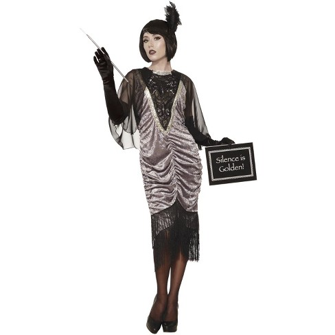 Forum Novelties Pink & Black Flapper Roaring 20's Adult Costume