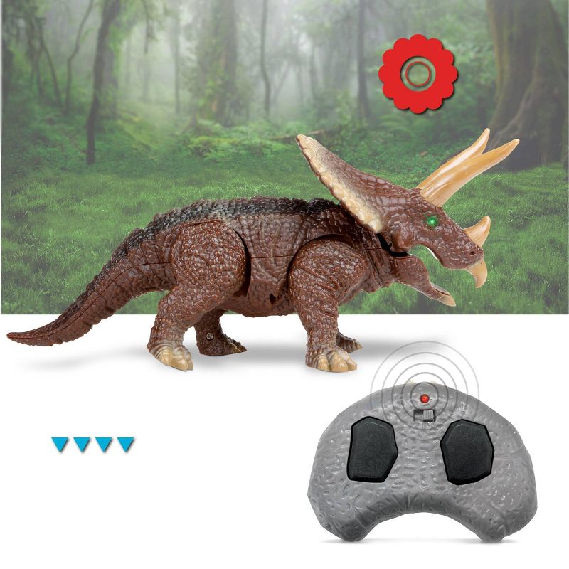 Discovery Kids Triceratops LED Infrared Remote Control (RC) Toy, 6 of 11
