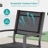 Sonkuki Outdoor Stacking Dining Chairs with breathable textile fabric - 4 of 4