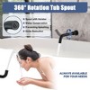 CASAINC 1-Spray Patterns Round 10 Inches Wall Mount Dual Shower Heads with Handheld and Tub Faucet - 2 of 4