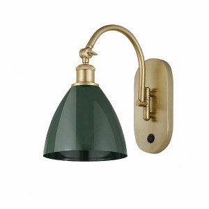 Plymouth Dome - 1 Light Wall Sconce In Industrial Style-13.25 Inches Tall and 7.5 Inches Wide - 1 of 1