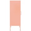 VidaXL Storage Cabinet Pink 16.7"x13.8"x40" Steel - 4 of 4
