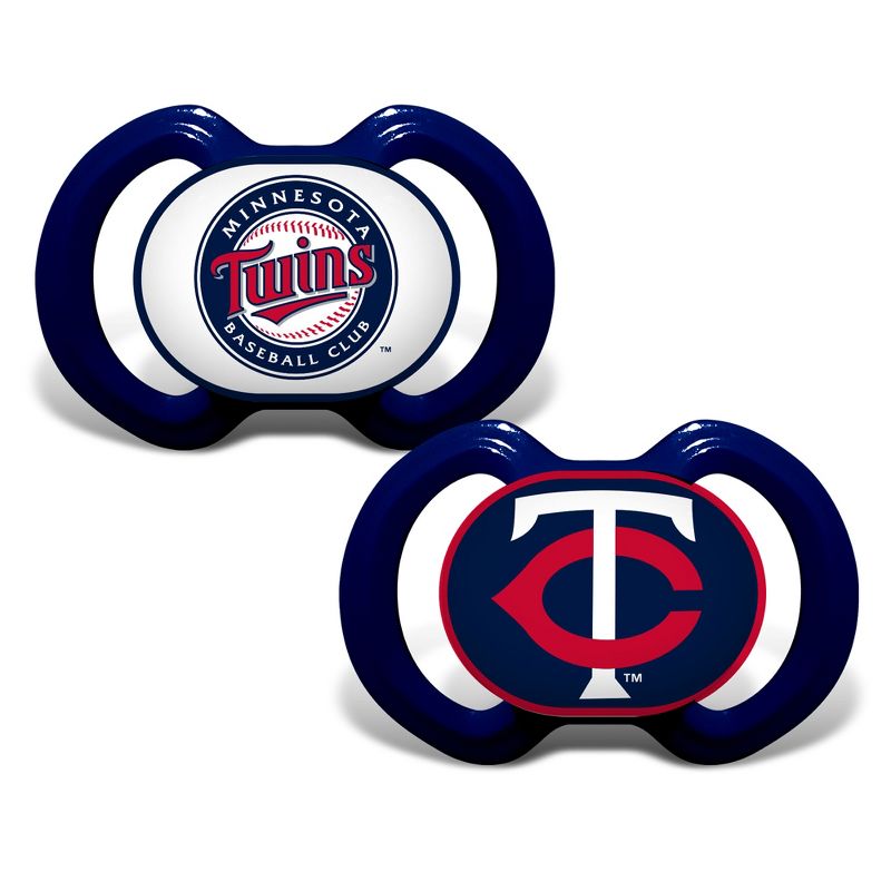 BabyFanatic Officially Licensed Pacifier 2-Pack - MLB Minnesota Twins, 1 of 6