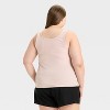 Women's Slim Fit Ribbed Tank Top - Ava & Viv™ - 2 of 3
