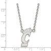 Black Bow Jewelry 10k White Gold Cincinnati Bearcats NCAA Necklace 18 Inch - 2 of 4