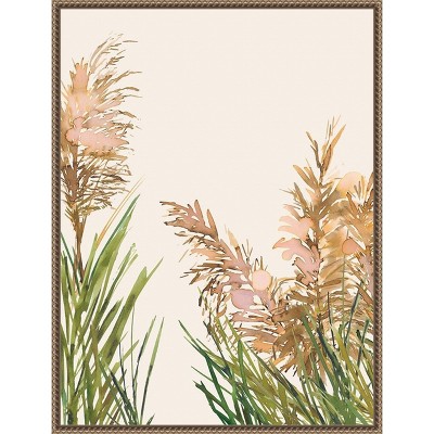Amanti Art Floral Fields of Gold I by Urban Road Canvas Wall Art Print Framed 23 x 30-in.