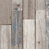 NEXT Distressed Wood Plank Neutral Blue Wallpaper - image 4 of 4