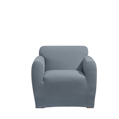 Stretch Knit Chair Slipcover Blue - Sure Fit : Target