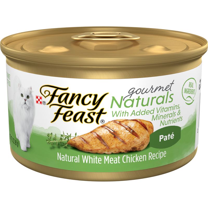 Fancy Feast Gourmet Naturals Whole Meat Chicken in Gravy Wet Cat Food - 3oz, 1 of 7