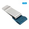 Unique Bargains Stainless Steel Carved Sleeve Pen Loop Clips for Notebook 2 Pcs - 3 of 4