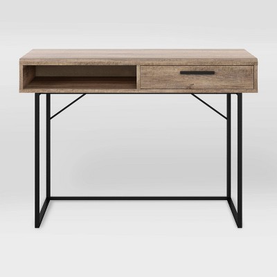 Fort Worth Wood Grain Desk Brown - CorLiving