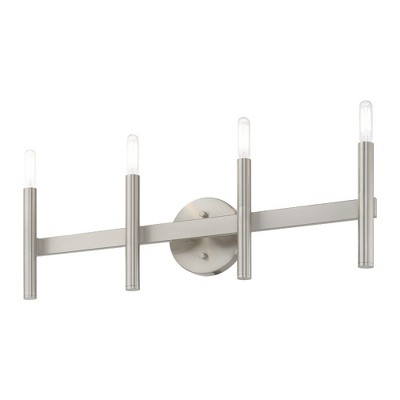 Brushed Nickel 4-Light ADA Compliant Bathroom Vanity Light
