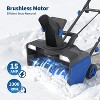20-Inch Corded Snow Thrower, 2200w Motor, with Dual LED Headlights and 180° Rotating Chute, 25 Foot Throwing Distance, 12-Inch Deep Cleanup - 3 of 4
