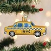 Old World Christmas 2.0 Inch Nyc Taxi Yellow Black Checkers Tree Ornaments - 3 of 3