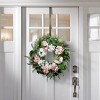 Haute Decor Christmas Adapt Adjustable Top & Bottom Wreath Hanger Brushed Nickel - 2 of 4