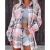 Women's Plaid Oversized Shacket - Queen Fashion Wholesale - 2 of 3